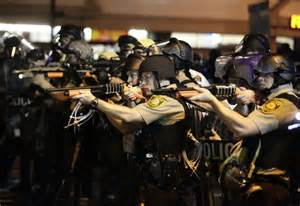 Militarized police during grid-down, ready to kill civilians to get whatever they want and to remain in power.