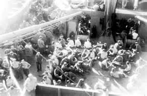 WWII troop transport ship