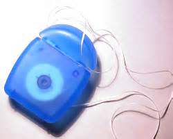 Dental floss as suture in an emergency.