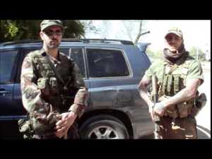 preppers gurading neighborhood and homes 