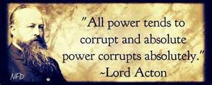 money and power go to the government at the expense of the people