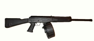 Shotgun Saiga12 - with Promag 20round drum magazine