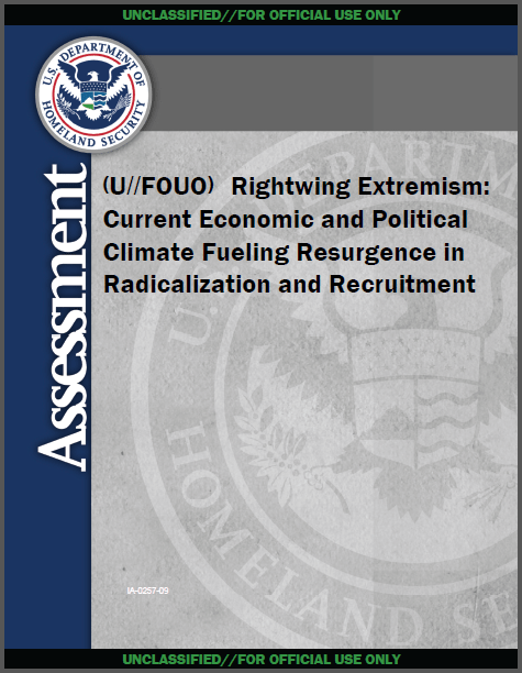 DHS report on rightwing extrmeism and domestic terrorists