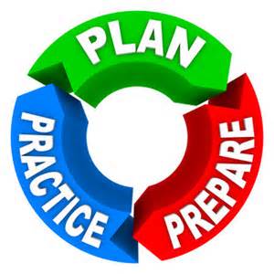 plan prepare practice