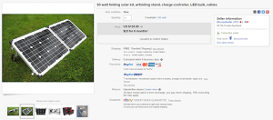 eBay GlowTech - Glow Tech 60w dual solar panel system 30w solar panels