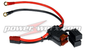 ATC Style Fuse Holder 10ga with 1/4" Ring Terminals and Anderson Powerpoles